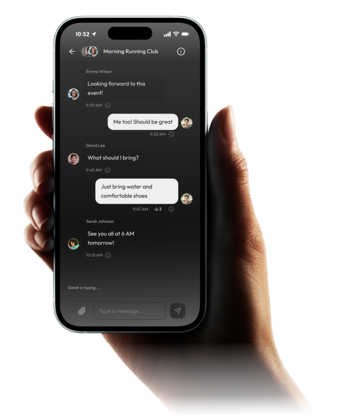 FOMO app on iPhone